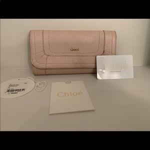 Chloe Palati Leather Long Bifold Wallet.